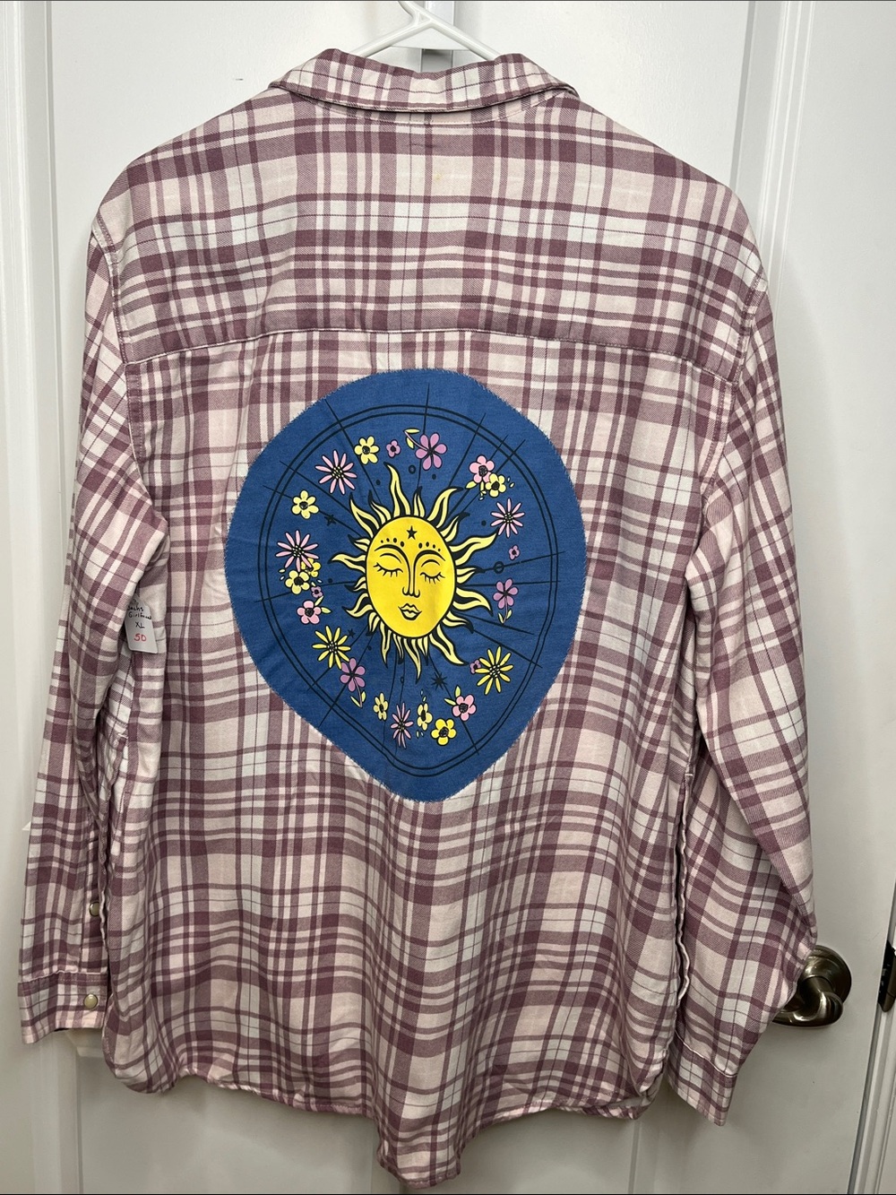 Upcycled Jachs Girlfriend Sun Floral Flannel Shacket Women’s XL